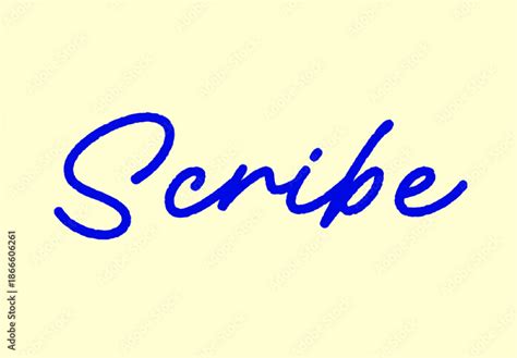 Blue Ink Pen Text Effect Handwritten Script Font Stock Template | Adobe ...