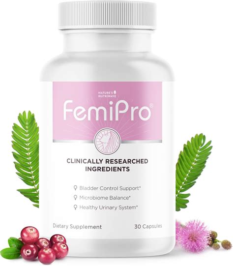 Amazon.com: Femipro Bladder Control Supplements for Women & Men, Natural Herb & Probiotic Blend ... - length of urethra in male and female