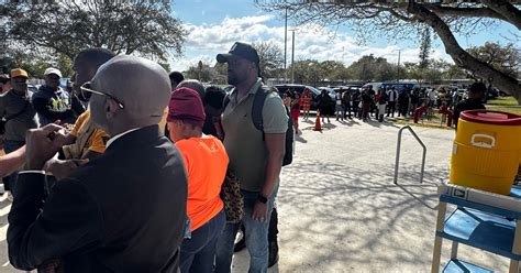 Hundreds of Haitian TPS holders line up in North Miami for driver's ...
