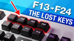 Discover how to use the secret F13 F24 keyboard keys effectively