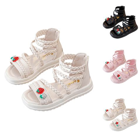 Viluyesy Girls’ Roman Sandals – Soft-Sole Open-Toe Princess Shoes for ...