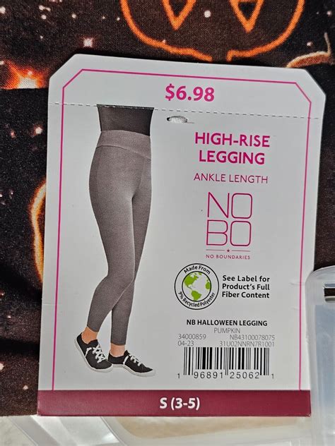 No Boundaries HALLOWEEN NEW♈Junior Ankle legging size S~Orange/black ...