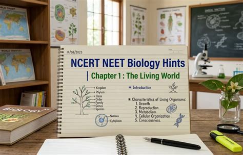 NCERT NEET Biology Hints | Chapter 1 : The Living World