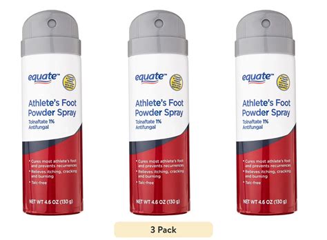 (3 Pack) Equate Athlete'S Foot Antifungal Powder Spray Tolnaftate 1%, 4 ...