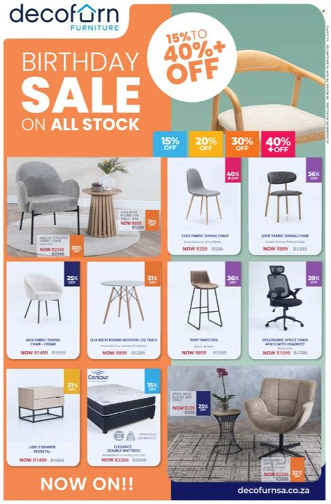 DECOFURN FURNITURE specials • From Monday 22 Jun 2026