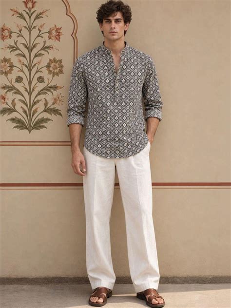 Buy Anouk Men Ethnic Chikankari Embroidered Short Kurta - Kurtas for ...