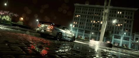 Nissan Skyline GT-R R34 Rainy Street Live Wallpaper - MoeWalls