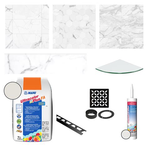 Shop Satori Statuario White Marble Floor and Wall Tile Bathroom Project ...