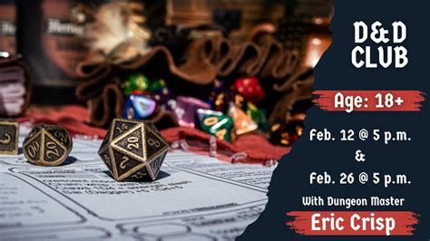 Adult Programming: D&D Club, 305 S Duke St, LaFayette, GA, United ...