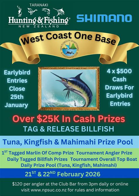 Taranaki Hunting & Fishing West Coast One Base , 45 Ocean View Parade ...