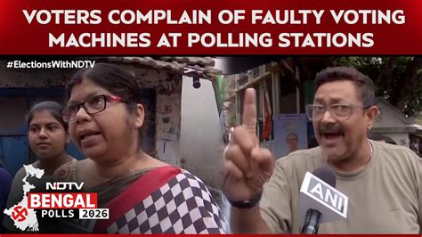 Bengal polling updates | "Machine is not working": Voters complain of ...