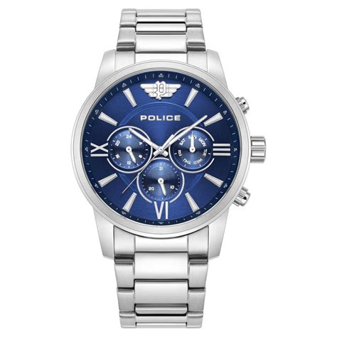 Buy Online Police Blue Dial Quartz Multifunction Watch for Men ...