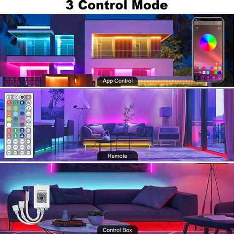 Gesto 5 Meters Waterproof Strip Lights with Remote Controller|Music ...