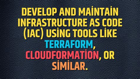 Developing and Maintaining Infrastructure as Code (IaC) with Terraform ...