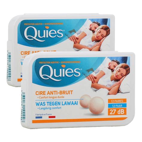 Quies - Natural Wax Ear Protection Balls - Set of 2 Boxes of 24 Balls ...