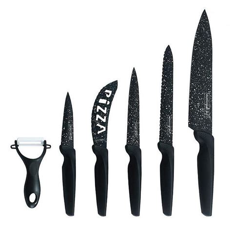 Set de Couteaux Inox revetement anti-adhesif 6 pcs Royaltyline RLMB5N