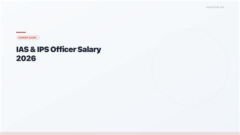 IAS & IPS Officer Salary 2026: Pay Scale, Perks & Allowances - Anantam IAS