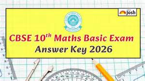 CBSE class 10th maths basic answer key 2026: Download question paper ...