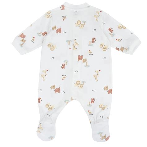 Chicco Infants Animal Printed Front Opening Babysuit - Babysuit ...