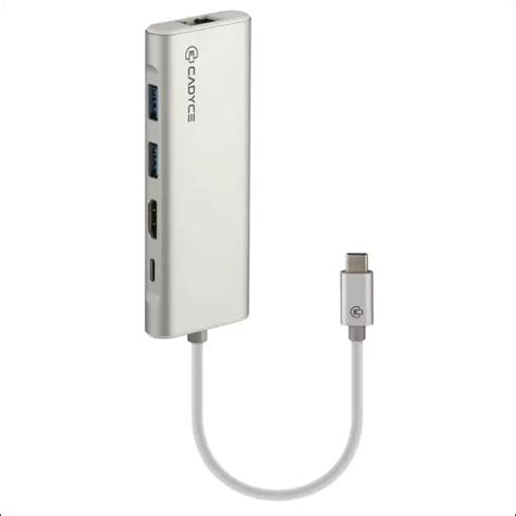 CADYCE CA-CU3HG USB-C™ to USB-3.0 Hub with HDMI (4K) & Gigabit Etherne ...