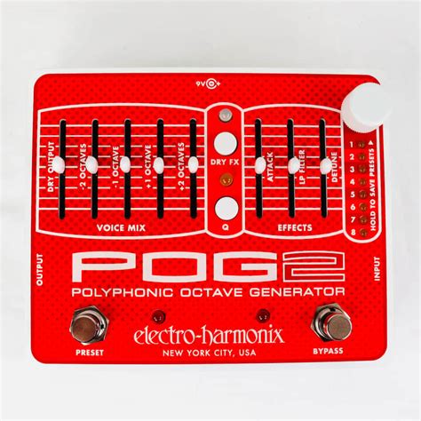 Used Electro-Harmonix POG 2 Polyphonic Octave Generator | Reverb