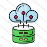 Cloud data storage Icon in PNG, SVG | Icon-Icons