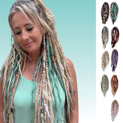 Elastic Dirty Braid Ponytail Extension, Synthetic Hair Wrap-Around ...