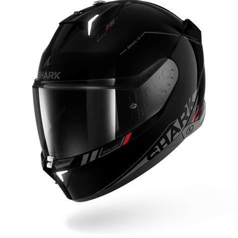 SHARK Skwal I3 Gloss Blank SP Black Anthracite Red Helmet– Moto Central