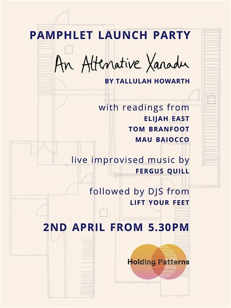 An Alternative Xanadu: Leeds Launch Party, Holding Patterns, Leeds, 2 ...