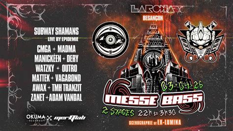 MESSE BASS : MERQLAB x OKUMA w/ SUBWAY SHAMANS, TMH, ADAM VANDAL, AWAX ...