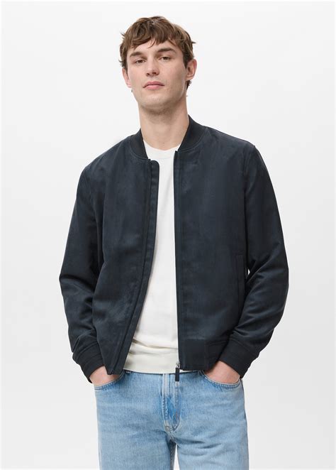 Suede-effect bomber jacket - Men | MNG Australia