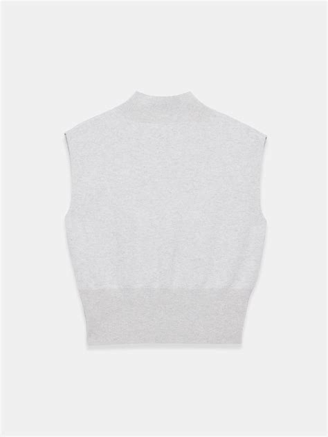 Buy Mint Velvet Grey Wool Blend Sleeveless Top from Next India