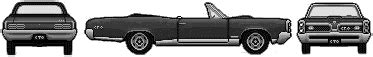 CAR blueprints - 1967 Pontiac GTO Convertible Cabriolet blueprint