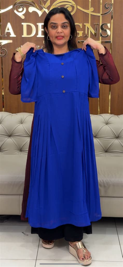 FAUX GEORGETTE FROCKS - IHA 30726 – Iha Designs Bridal Studio