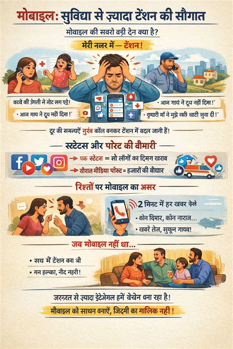 मोबाइल: सुविधा से ज़्यादा टेंशन की सौगात