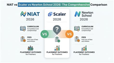 NIAT vs Scaler vs Newton School 2026: Curriculum, Fees & Placement ...