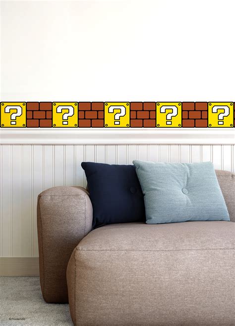RMK1378BD - Nintendo Super Mario Question Block Peel and Stick Border ...