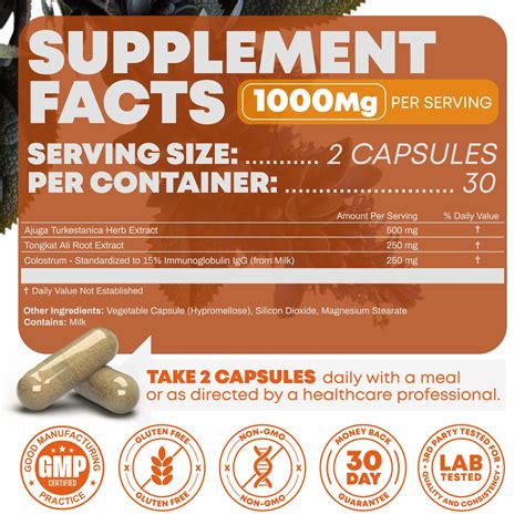 Peak Revival-X Turkesterone + Tongkat Ali + Colostrum – Testosterone ...