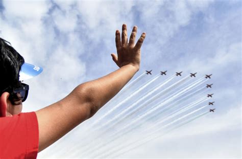 IAF's Surya Kiran team dazzles Chandigarh skies with precision aerobatics