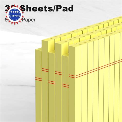 Legal Pads 5x8 6 Pack Led AILZFEI 6pcs Small Note College Ruled Paper ...