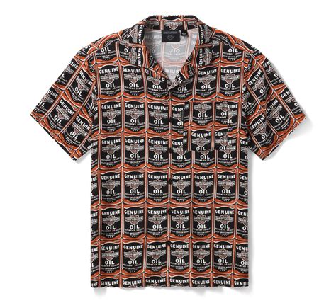 Men's H-D Essential Oil Can Aloha Shirt | Harley-Davidson USA