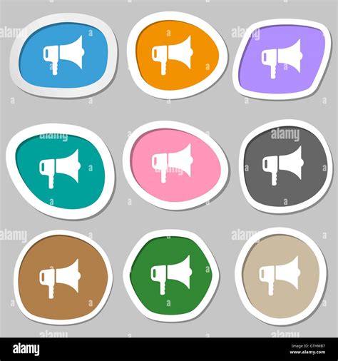 Digital computer megaphone vector Stock Vector Images - Alamy