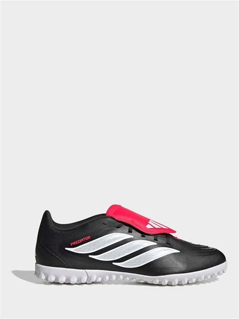 Buy adidas Black Predator Club Fold-Over Tongue Turf Football Trainers ...