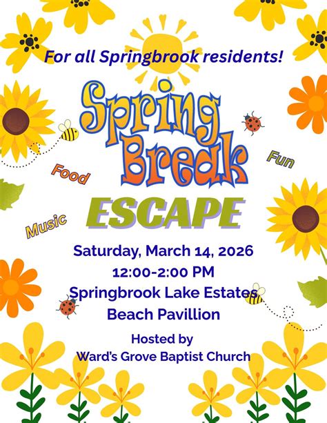 Spring Break Escape, Springbrook Lake Estates, Spring Creek, 14 March ...