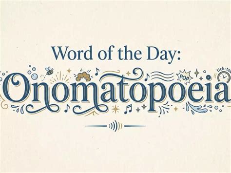 Word of the day: Onomatopoeia
