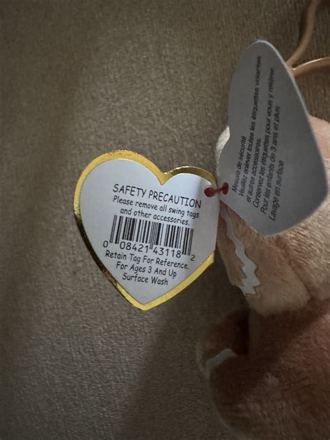 TY Beanie Baby Beanie Bellies Cookie Gingerbread Key Clip Toy