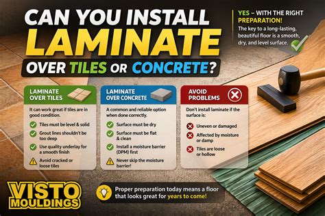 Can You Install Laminate Over Tiles or Concrete?
