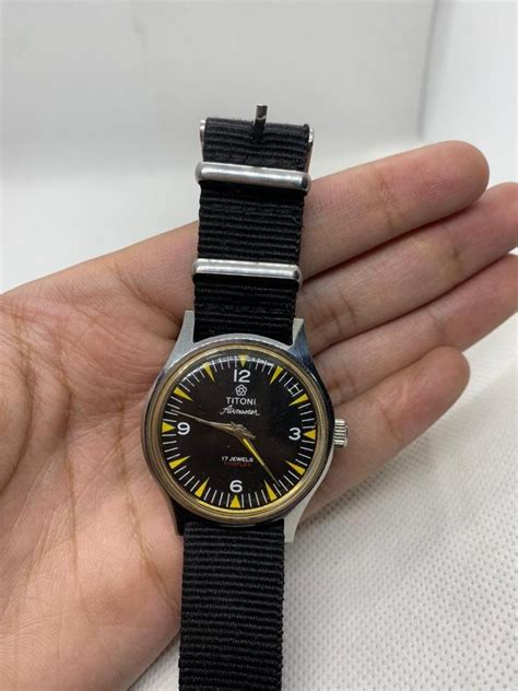 TITONI Airmaster Rare Vintage Titoni Airmaster 17J Titoflex ... für 150 ...