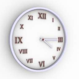 Clock free 3D model - .gsm .obj .3ds .max #8080a6dd