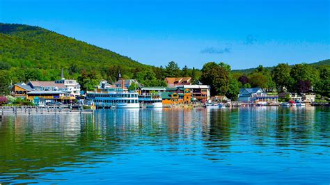 The Lake Como of New York has crystal waters and stunning mountain views